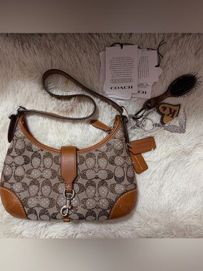 Coach Hampton Hobo jacquard Shoulder Bag